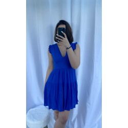 Robe courte bleue