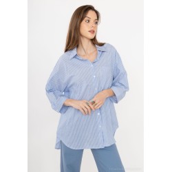 Chemise rayée oversize